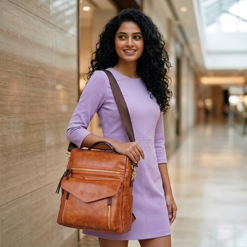 Image of VISMIINTREND Leather Backpack Bags for Women | College Backpack Bags for Girls | Ladies Purse Handbag | Gift for Woman