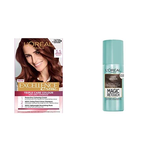 L'Oreal Paris Excellence Hair Colour & Magic Retouch Root Concealer Duo