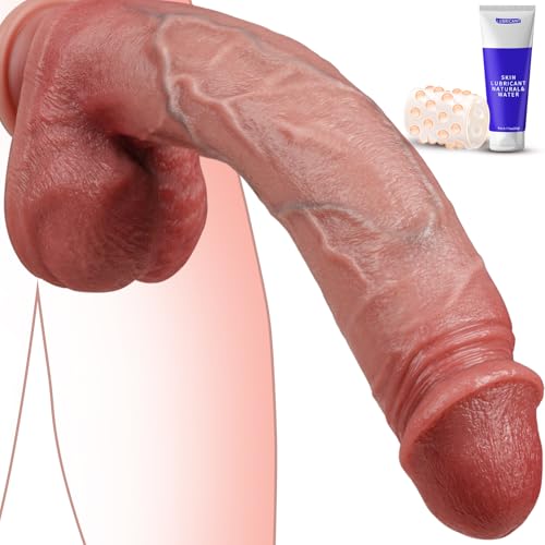 PRONFANS 28.5CM Realistischer Dildo Klassische Dildos Mit Starkem Saugnapf Sexspielzeug Analdildo Perfekt Echte Adern Und Erhabene Hoden Echte Penisnachbildung Sex Toy