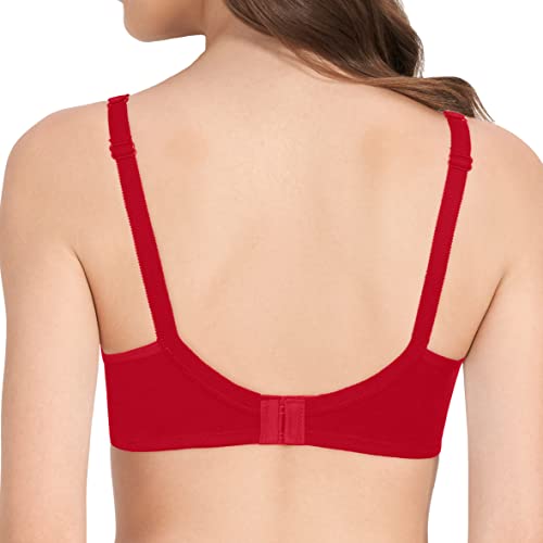 Image of Amante Women's Side Support Shaper Non-Padded Non-Wired Full Coverage Cotton Bra | Seamless Cups | Moisture-Wicking Fabric | High Support Everyday Bra