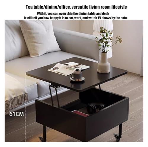 Mesa de centro elevable ideal para cenar, jugar o trabajar cómodamente desde el sofá de casa 5