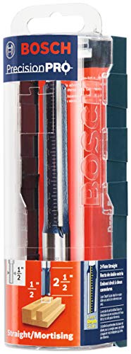 Bosch 85252Mc 1/2 In. X 2-1/2 In. Carbide-Tipped Double-Flute Straight Router Bit #TOP3