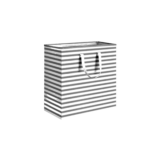 Organizador de ropa portátil plegable para el hogar, cesta de ropa de algodón y lino, juguetes para niños, cesta de lavandería sucia, cesta grande para la ropa sucia (Color: blanco grisáceo 2)