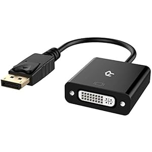 Rankie DisplayPort (DP) naar DVI Adapter, 1080P Full HD, Zwart