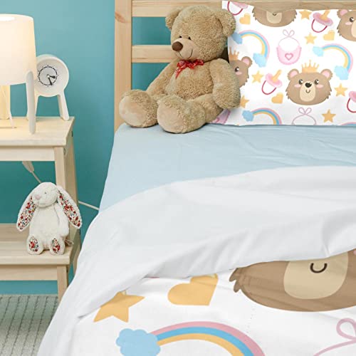 Housse de couette et taie d'oreiller bébé ours pour des nuits douces - 5
