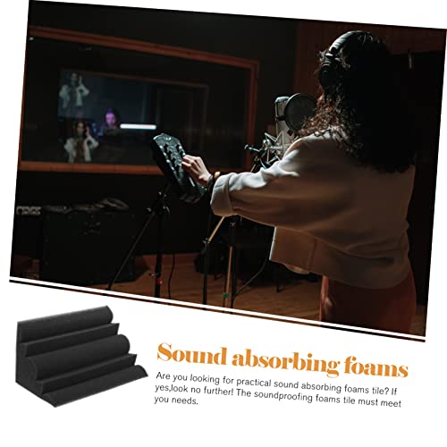 Levemolo 8pcs paneles acústicos absorbentes de sonido de baja frecuencia para estudio y diseño de insonorización de home theater con propiedades antiflama para trampas de graves en esquinas y reducción de ruido miniatura 6