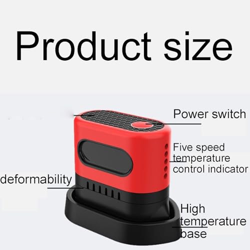 Mini plancha termo portátil con 5 niveles de temperatura miniatura 2