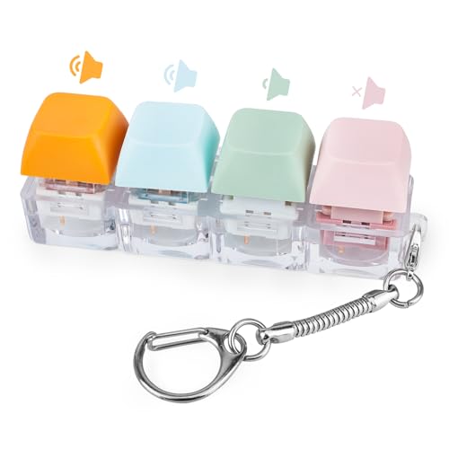 Micscrew Keyboard Fidget, 3 Types of Touch Clicker,4 in 1 Toy, Colour Fidget Keyboard,Fidget Keyboard Clicker for Release Stress