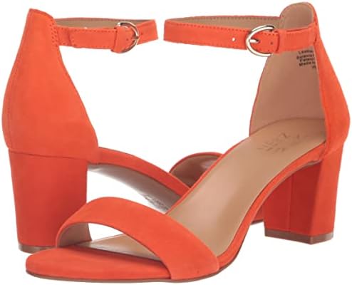 Naturalizer Womens Vera Heeled Sandal, Orange Pop Suede, 5.5 US | Image 6