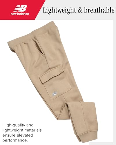 New Balance Boys Sweatpants - Performance Fleece Cargo Joggers for Boys - Athletic Cargo Pants for Running Gym Workout (8-20)4