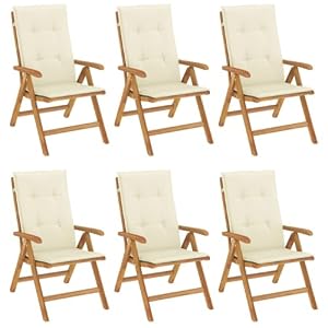 Generisch Generisch Gartenstühle mit Kissen 6 STK. Massivholz Teak,Möbel,GartenMöbel,GartensitzMöbel,Gartenstühle,77.8kg,3196495 Generisch Generisch Gartenstühle mit Kissen 6 STK. Massivholz Teak,Möbel,GartenMöbel,GartensitzMöbel,Gartenstühle,77.8kg,3196495