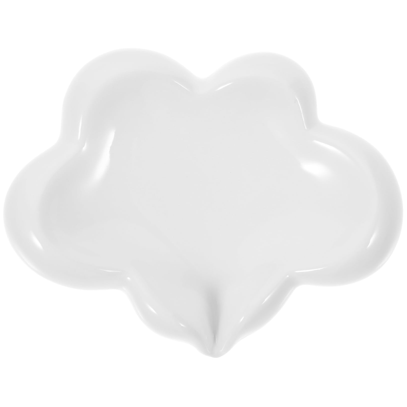 Jabonera de Porcelana en Forma de Nube de Color Claro para Baño