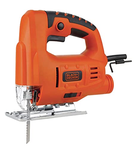 BLACK+DECKER Serra Tico Tico, Potência de 400W e 3000GPM, Capacidade de Corte em Madeira, Alumínio e Aço, Modelo JS10, 220V
