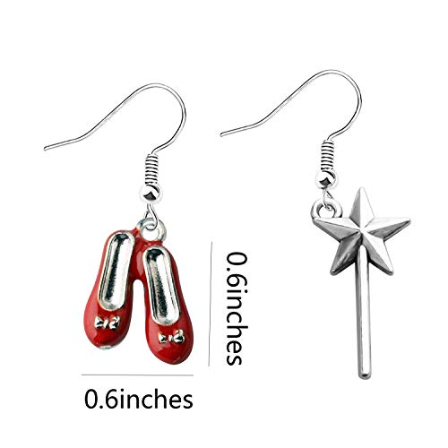 FUSTMW Sweet Home Bracelet Movies Inspired Bracelet There is No Place Like Home Red Enamel Shoes Charm (Red Enamel Shoes Earring Set) - Image 3