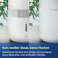 Philips Verdunstungs-Luftbefeuchter Serie 4000, Hygienische Befeuchtung, 99,97% weniger Bakterien, 3,5 L Wassertank, 275 ml/h, Räume bis 41 m², Weiß (HU4209/00) – Ansicht 5