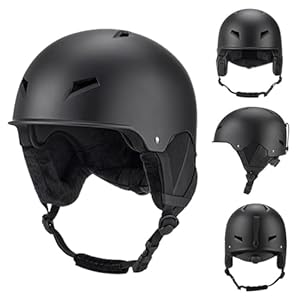 doorslay Skihelm Snowboardhelm für Herren Damen, Unisex Leichter Ski Snowboard Helm Größenverstellbar Schneesporthelm Schneehelm für Erwachsener Männer Frauen & Jugend zum (L)