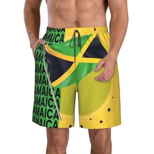 Jamaica Men's Swim Trunks Quick Dry Board Shorts Beach Swimsuit with Pockets Mesh Lining2