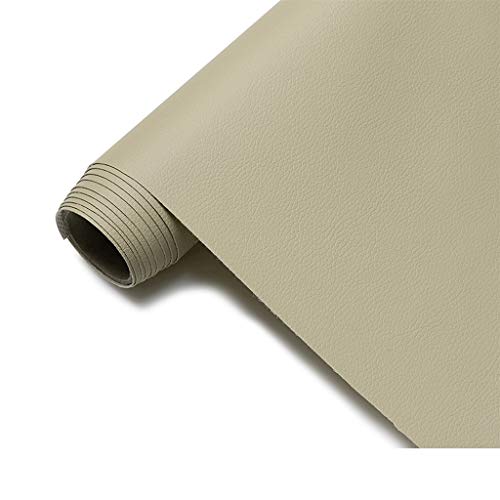 Tissu cuir simili jaune de 1,6x9m pour ameublement et canapé