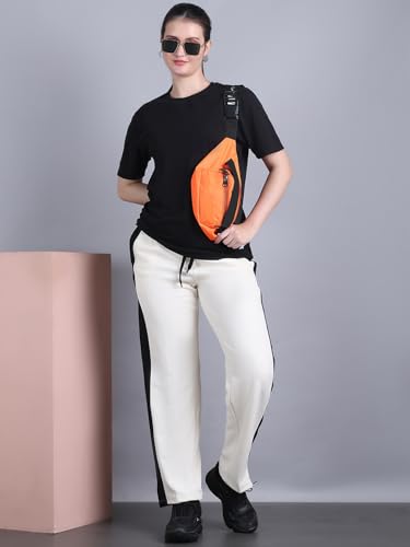 Image of Mack Jonney Colorblock| Relaxed Fit | Cotton Trackpant for Women-M53