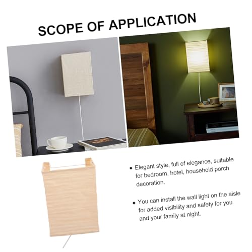 Lámpara de pared marrón nórdica Gadpiparty CA 220-240V 2
