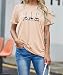 NIUBIA Women's Three Cats Printed Shirts New Novelty T-Shirts Cute Teen Girls Casual Tops