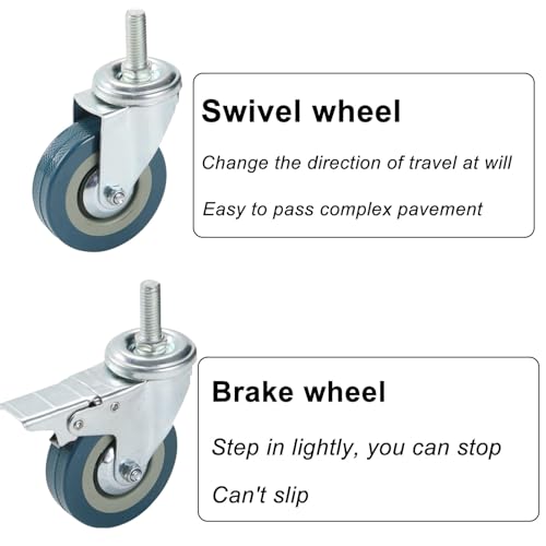 Roues de sécurité pour meubles et boîtes à outils Silent Rolling CS