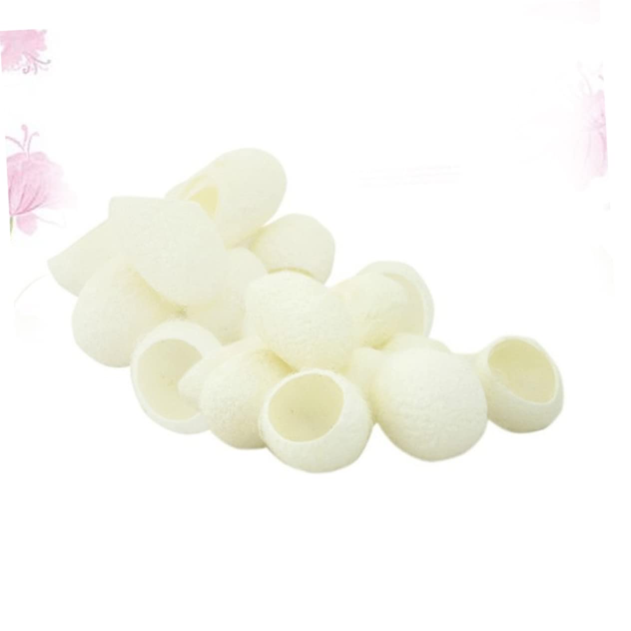 DOITOOL 600 Piezas De De Seda Para Frotar Los Dedos Limpieza De Seda Belleza Bolas Faciales Accesorios Faciales Exfoliante De De Seda Natural Plato De Monómero De