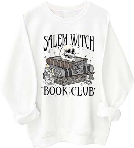 Salem Witch Book Club Sweatshirt Halloween Witchy Shirt Hoodie for Spooky Book Lovers