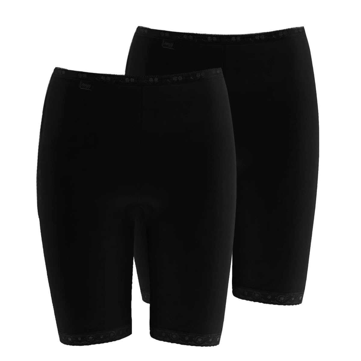 Sloggi Women's Basic+ Long 2P Briefs, BLACK, 54