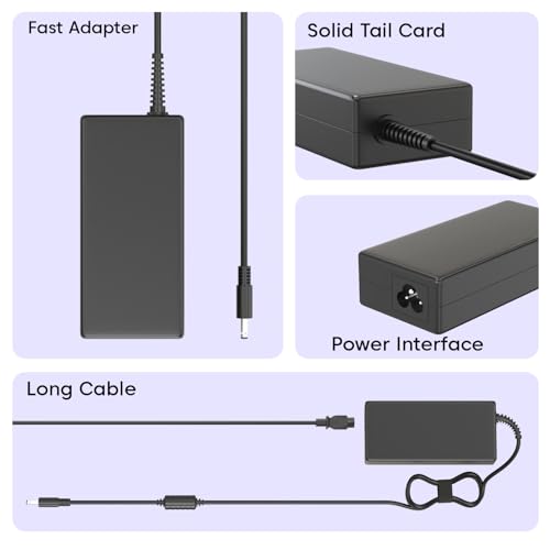 Image of Dell Original 45W Adapter 19.5V pin 4.5 mm Charger for Laptops Inspiron Black Without Power Cord (Black)