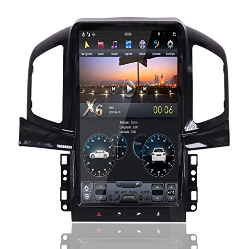 MOOKAKA Android Auto radio 2 Din Navegación GPS Unidad principal Radio Tesla para Chevrolet Captiva 2013-2017 Reproductor Multimedia 13.6 pulgadas pantalla vertical apoyo Carplay DSP WIFI (PX6,4+64GB)