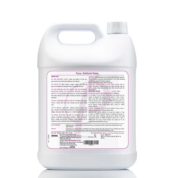 Amway Pursue Disinfectant Liquid Cleaner - 5 ltr