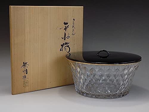 Amazon.co.jp: c451 茶道具 大中繁明 作 クリスタル 平水指 義山 末広 