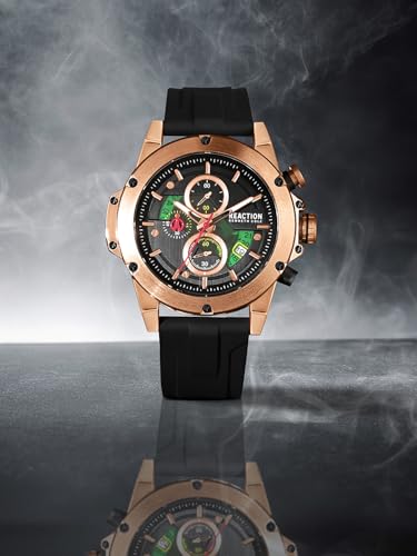 Image of Kenneth Cole Reaction Chronograph Black Dial Watch for Men - KRWGO0071103