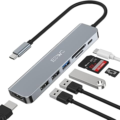 Hub USB C JESWO 7 en 1 Cover