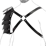 【Hochwertig PU-Leder】Herren punk leder schulter gürtel sind aus hochwertigem PU-Leder gefertigt, weich und ungiftig. Starkes und langlebiges Material, bequem und flexibel zu tragen, lässt Sie attraktiver und einzigartiger aussehen.