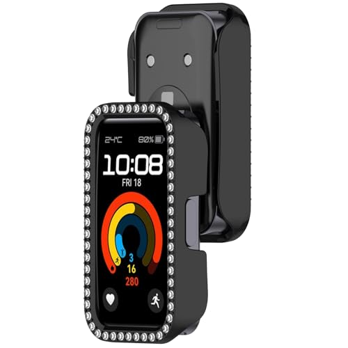 Disscool P[XJo[ Huawei Band 9/Band 9 NFC/Band 8/Band 8 NFCX}[gEHb`Ή h~ n[h PC pیP[X _ChJo[ vANZT[(ubN)