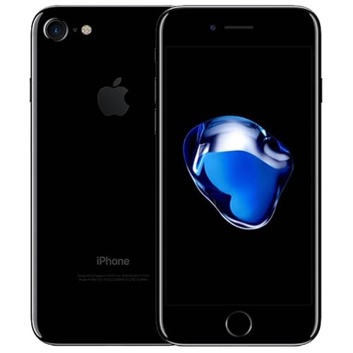 iPhonee 7 Quad-Core IOS 4G LTE Teléfono móvil 4.7 pulgadas 2GB RAM 32/128/256GB ROM 12.0MP huella digital original desbloqueado teléfono celular iPhone 7 256GB ROM/Jet Negro/China