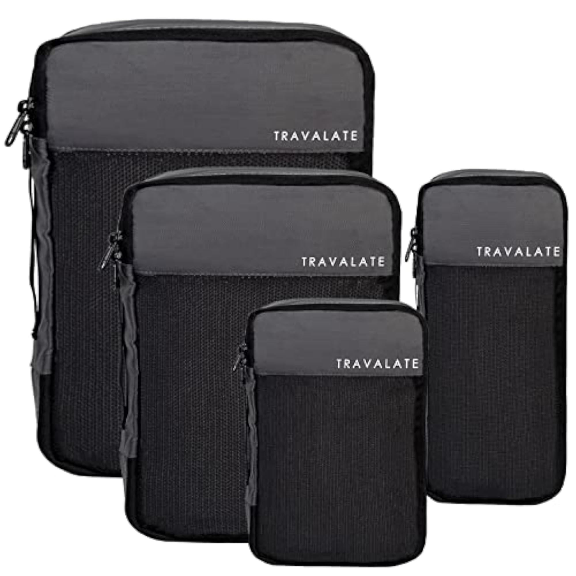 Polyester 4 Various Sizes Set Packing Cubes - Grey
