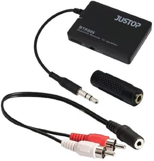 – BTR006 Bluetooth Wireless Stereo Audio Receiver With 3.5MM Jack, Universal Adapter For Speakers, Built-in Rechargable Battery, Audio Cable And 3.5mm Jack Joiner Adapter