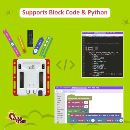 Image of Quad Store PRO Robotics IoT, AI Artificial Intelligence Kit for beginners to advance level users compatible with Python and visual block programming