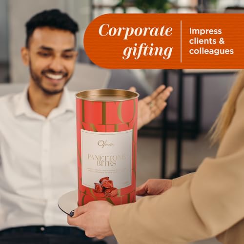 Panettone Bites with Candied Fruits 17.6 oz – Chocolate-Covered Naturally Fermented Dough with Candied Orange & Raisins – Ofner