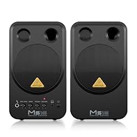 Compact stereo speaker system ideally suited for home studios, multimedia applications, keyboard and vocal monitoring etc Powerful Four inch woofers and high-resolution tweeters powered by two 8-watt amplifiers Dedicated volume, bass and treble contr...