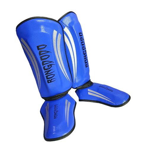 Martial Art Shin Guards Sports Leg Foot Guards Sparring Protective Gear Leg Shin Pad for Adults Taekwondo Kickboxing