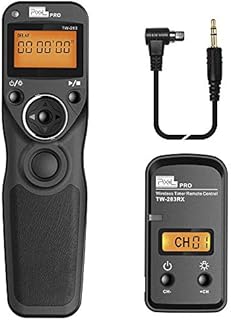Wireless Shutter Remote Compatible for Canon, Pixel TW-283 N3 Shutter Remote Control Wireless Remote Shutter Release Timer Compatible for Canon EOS 5D, 5D Mark II, 5D Mark III, 6D, 7D, 7D Mark II