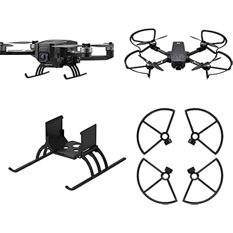 HS720 /HS720E Drone Accessories ,Foldable Extended Landing Gear Leg Extension Protector Landing Stand + Propeller Blades Protection Guard Cover For Holy Stone HS720 / HS720E Platinum Drone Cover