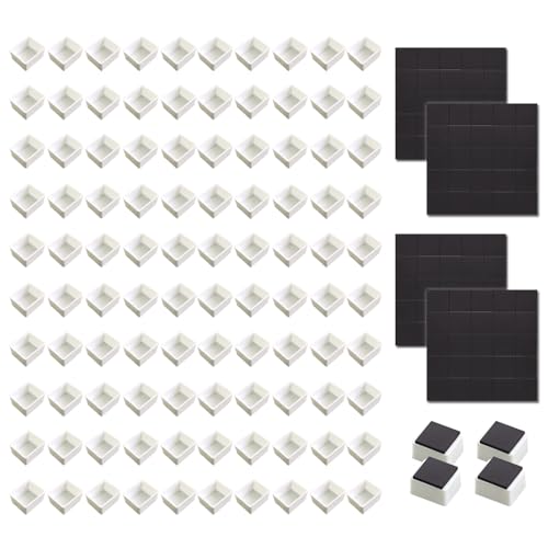 100Pcs Magnetic Stripe Watercolor Half Pans Set