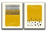 Abstract Modern Wall Art Prints - Set Of 2-11x14' UNFRAMED Prints - Minimalist, Scandinavian, Mid...