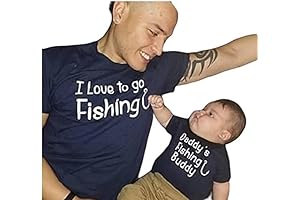 I Love to Go Fishing - Father-Son Matching Fishing Shirts