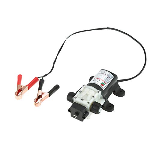 Neufday Oil Pump Kit, 12V 45W Car Electric Oil Diesel Fuel Extractor Transfer Pump with Crocodie Clip